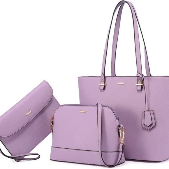 New  3pcs Purse Set   Handbags for Women Shoulder Bags Tote Satchel - Picture 10 of 16